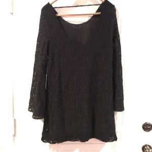 NWT Double Zero black lace dress